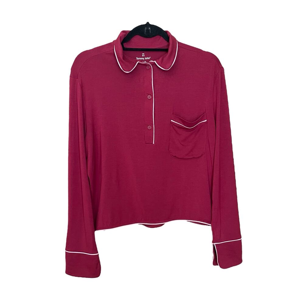 Tommy John Womens Downtime Pullover Long Sleeve Pajama Top Size XS Sleepwear